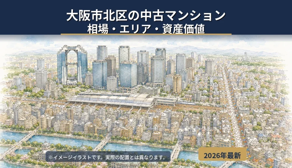 大阪市北区の中古マンション相場｜エリア別の価格と資産価値をFPが解説
